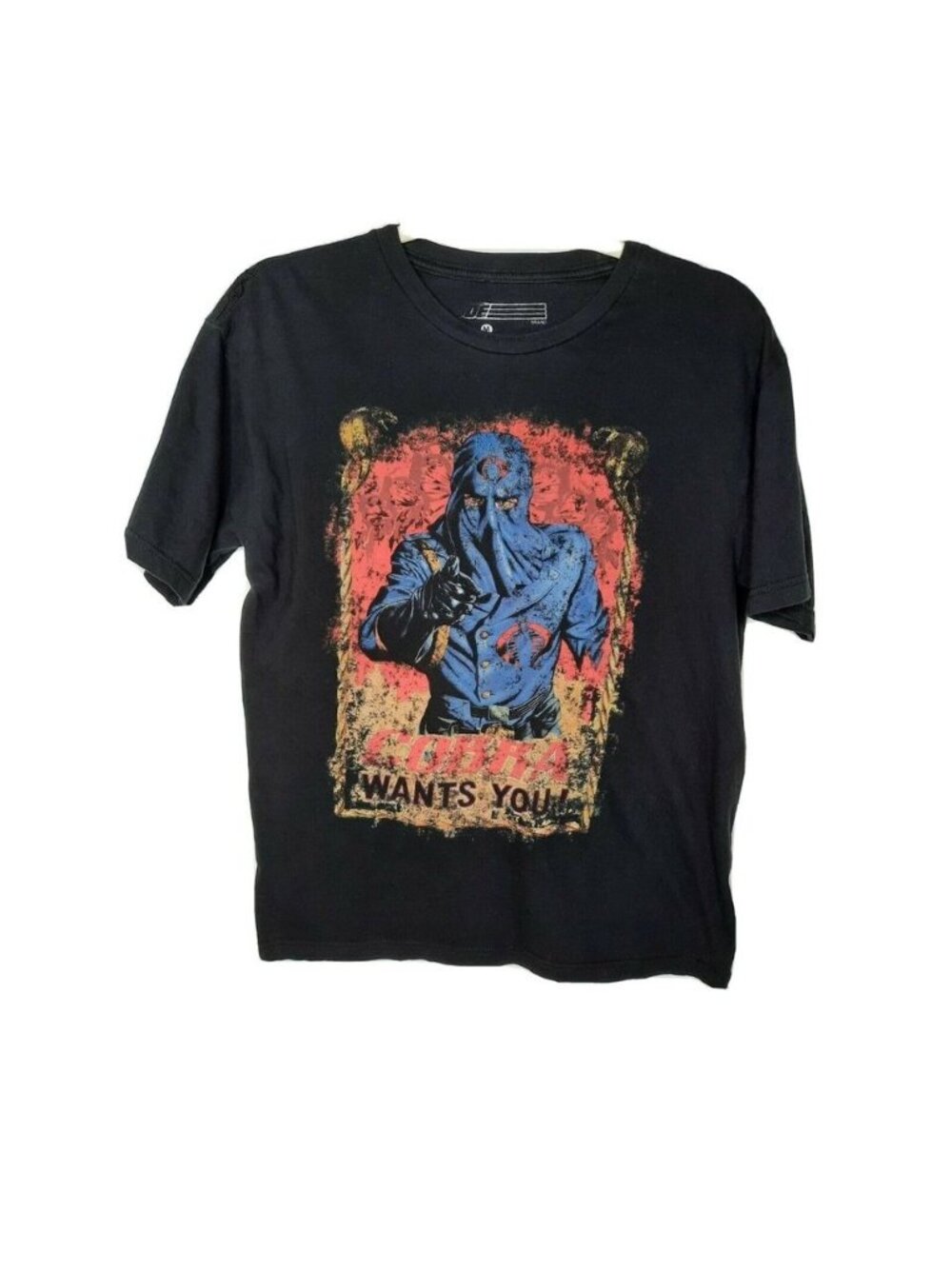 G.I. Joe Cobra Wants You Distressed T-Shirt Mens Medium Slim Fit Graphic Tee
